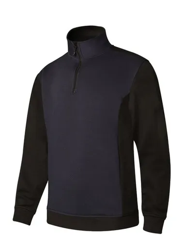 Sudadera bicolor media cremall Velilla 105703