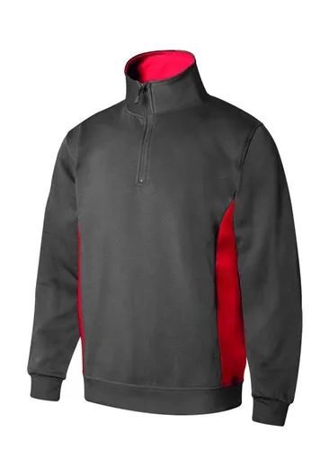 Sudadera bicolor media cremall Velilla 105704