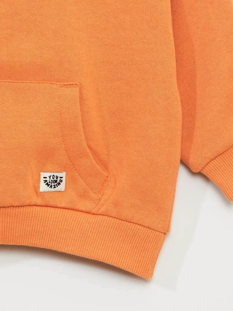 Sudadera con capucha - NARANJA