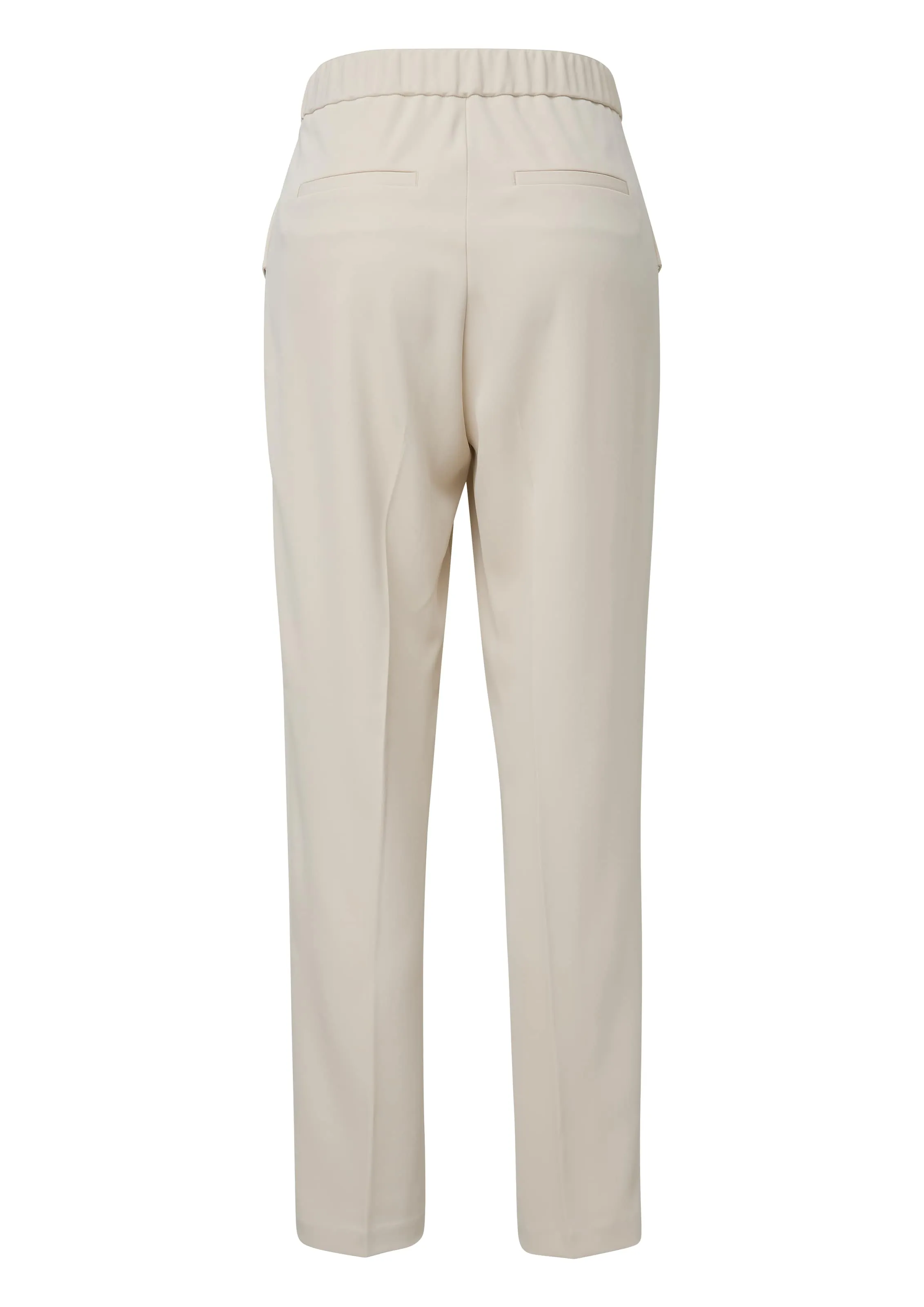 Tapered Pantalón plisado COMMA en Beige