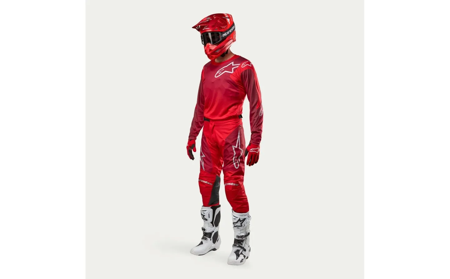 Traje Alpinestars Racer Hoen Mars Rojo Burgundy