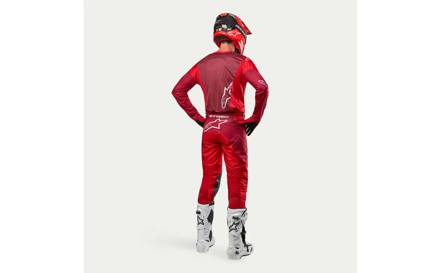 Traje Alpinestars Racer Hoen Mars Rojo Burgundy