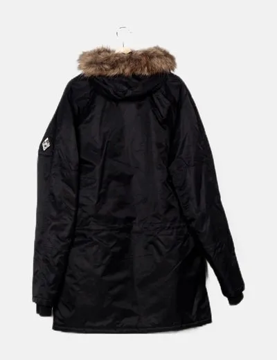 Vans Parka negra acolchada