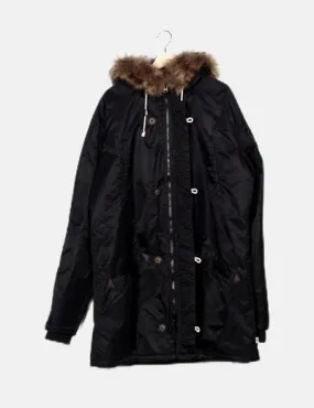 Vans Parka negra acolchada