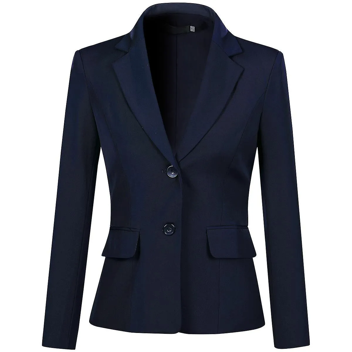 Women's 2 Piece Business Solid Color 2 Button Suit Set