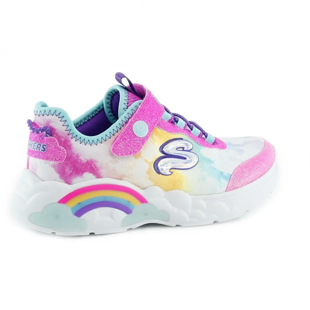 Zapatillas con luces Skechers Rainbow Fucsia