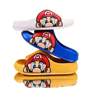 Zapatillas de Verano con Diseo de Super Mario: Lindas y Cómodas para Nios y Nias, Antideslizantes