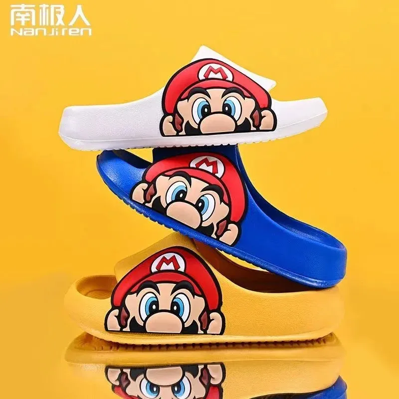 Zapatillas de Verano con Diseo de Super Mario: Lindas y Cómodas para Nios y Nias, Antideslizantes