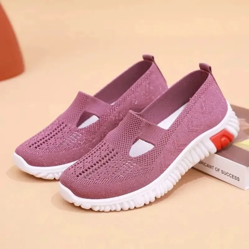 Zapatillas de verano de maya para mujer, z