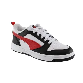 Zapatillas Puma Rebound V6 Blanco-Rojo-Negro