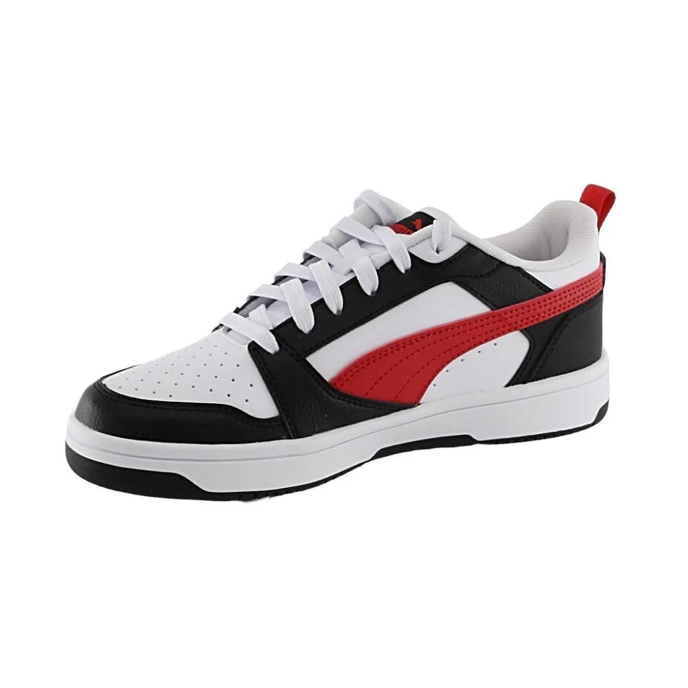 Zapatillas Puma Rebound V6 Blanco-Rojo-Negro