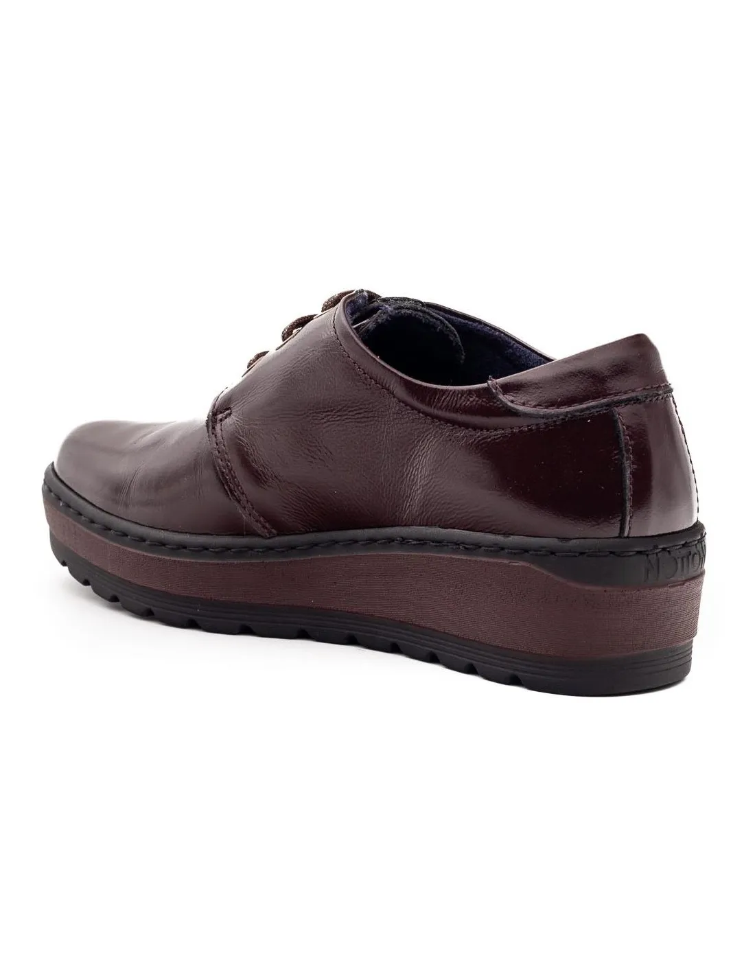 ZAPATO CORDONES MUJER NOTTON 3051 BURDEOS