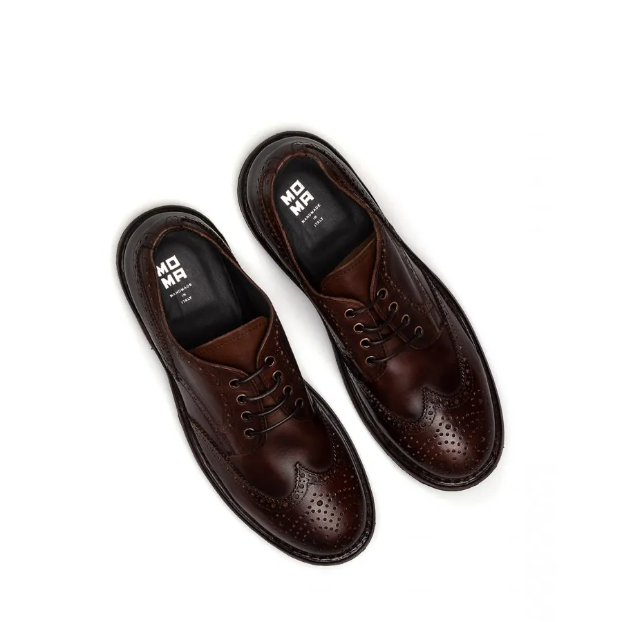 Zapatos Hombres Cordones MOMA 2AW305 Cerato Copper Marron