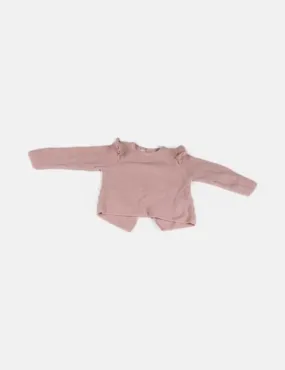 Zara Jersey rosa volantes